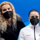 Kamila Valieva (r.), who was at the center of an Olympic PED controversy earlier this year.